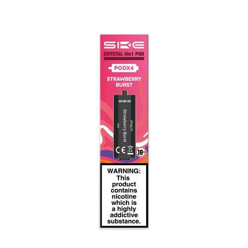 Ske Crystal 4 in 1 Strawberry Burst Prefilled Pods - Pack of 4