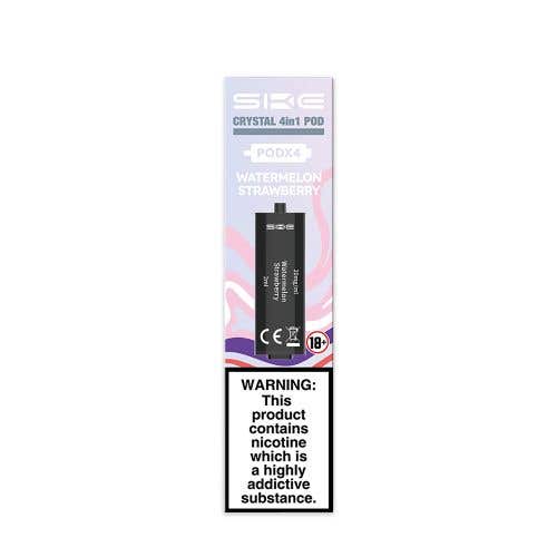 Ske Crystal 4 in 1 Watermelon Strawberry Prefilled Pods - Pack of 4